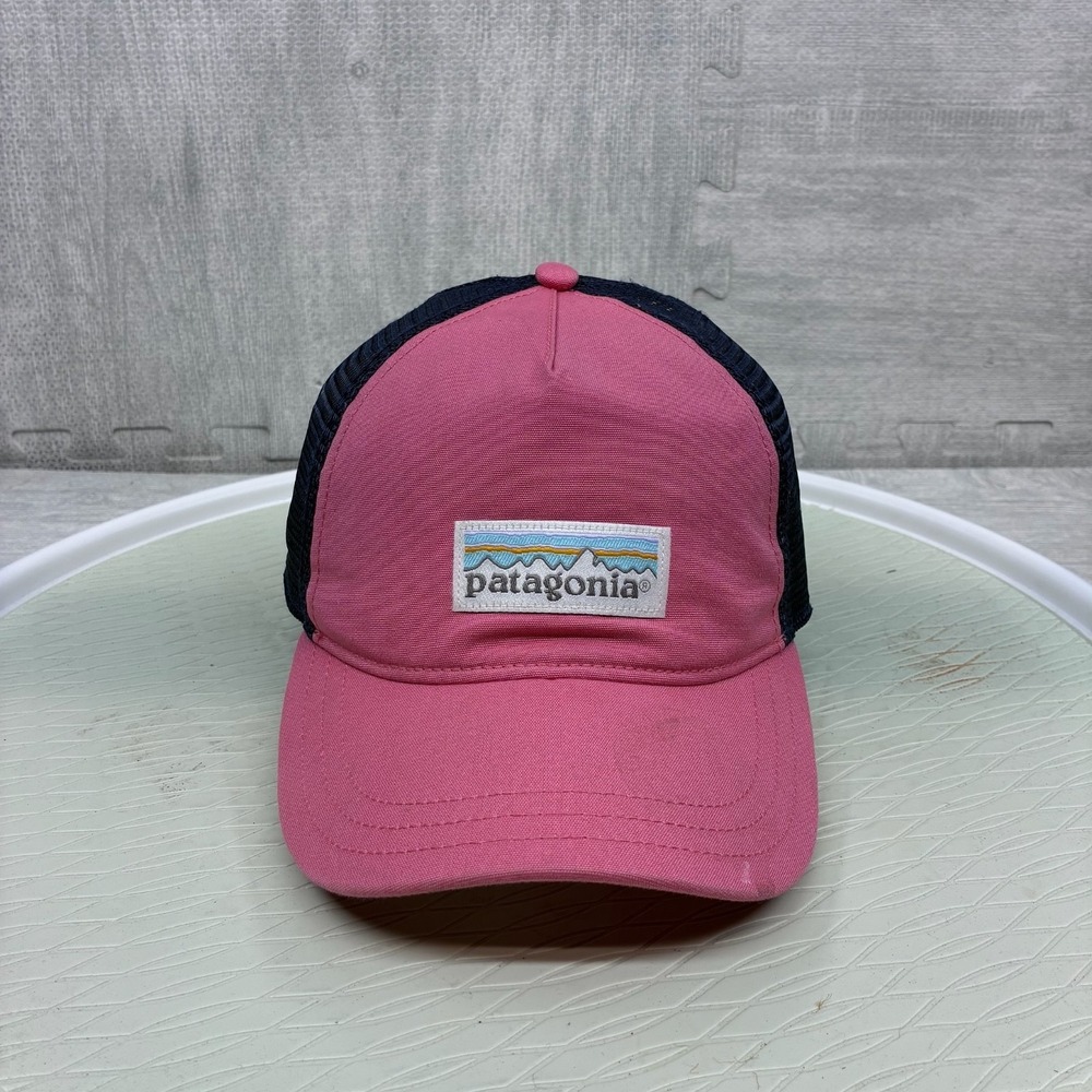 Vintage Y2K Patagonia‎ Trucker Hat Cap Snapback Canvas Fitz Roy Mountain Logo